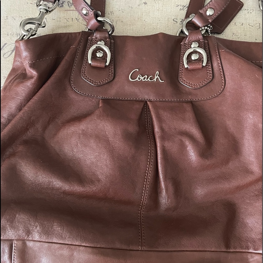Coach bag with crossbody strap